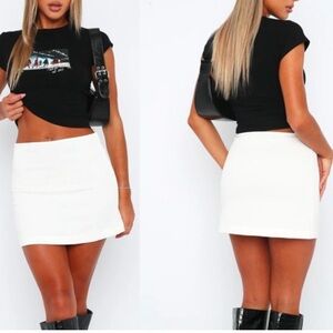 NWOT White Fox Boutique - The Countdown White Mini Skirt